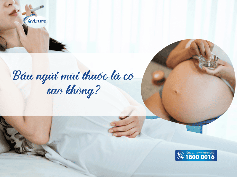 Bầu ngửi mùi thuốc lá có sao không?